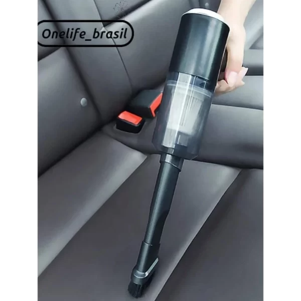 Mini Aspirador de Pó Portátil Automotivo Casa Sem Fio 3 em 1 Recarregável Potente 6000Pa - Image 3