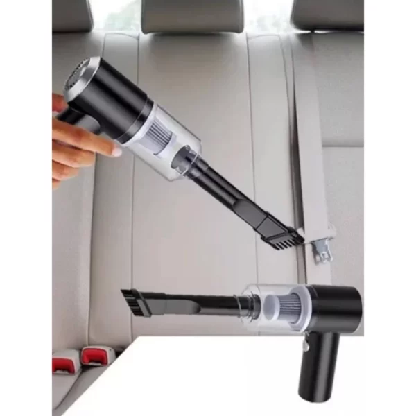 Mini Aspirador de Pó Portátil Automotivo Casa Sem Fio 3 em 1 Recarregável Potente 6000Pa - Image 2