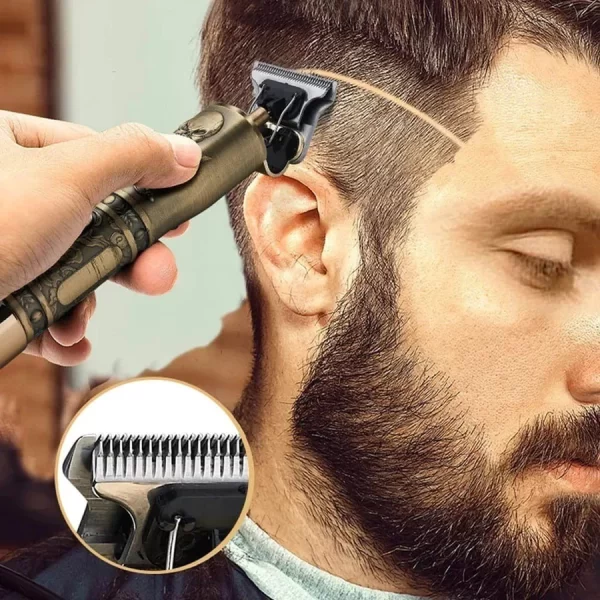 Maquina de Barbear cortar cabelo Aparador Profissional barbeador acabamento Sem Fio Portátil Potente - Best Home & Living Store - Image 4