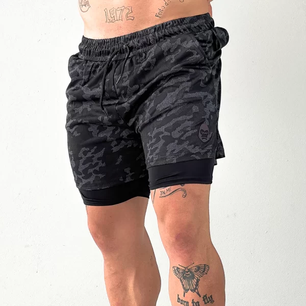 Kit 2 Shorts Kong Bermuda 2 em 1 Para Academia - Image 3