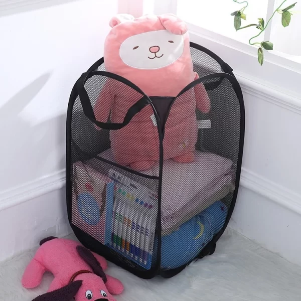 Cesto de Roupa Dobrável oara Roupas e Brinquedos Infantil Caixa Organizadora Cozinha Quarto Casa - Image 2