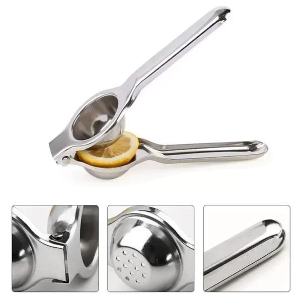 Espremedor de Limão Inox Manual Maciço Super Forte Utensilio para Cozinha Multiuso - Image 4