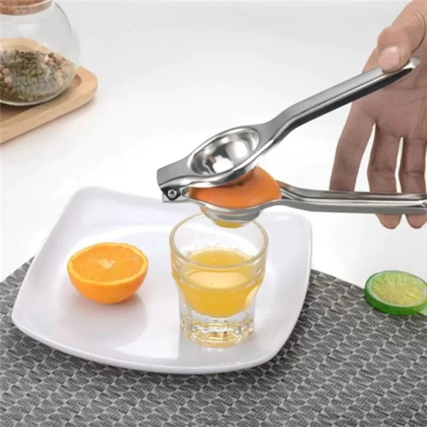 Espremedor de Limão Inox Manual Maciço Super Forte Utensilio para Cozinha Multiuso - Image 3