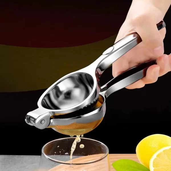 Espremedor de Limão Inox Manual Maciço Super Forte Utensilio para Cozinha Multiuso - Image 2