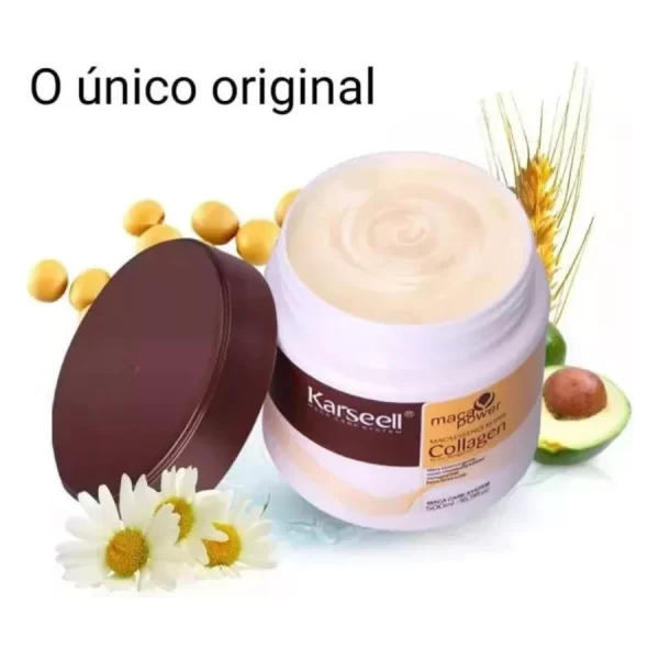 Kit Karseell Colagem Máscara Hidratação Profunda - Shampoo Condicionador e Óleo Kit 4 Unidades - Image 5