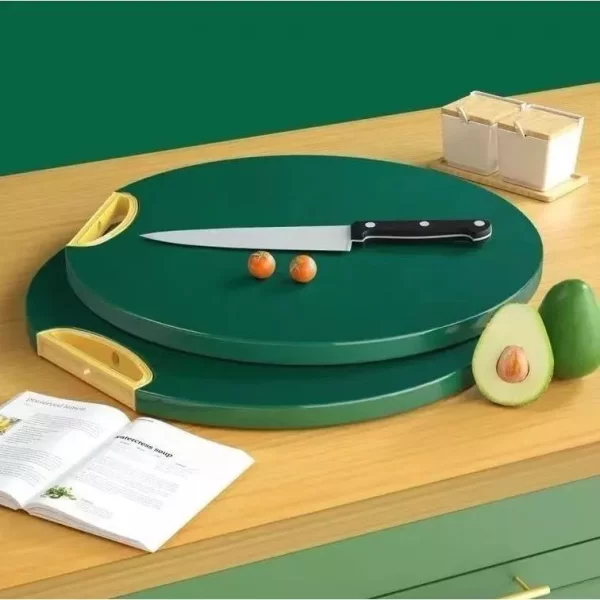 Tábua de Corte Verde Antibacteriana À Prova De Mofo Com Suporte Em Pé Para Cozinha - Image 5