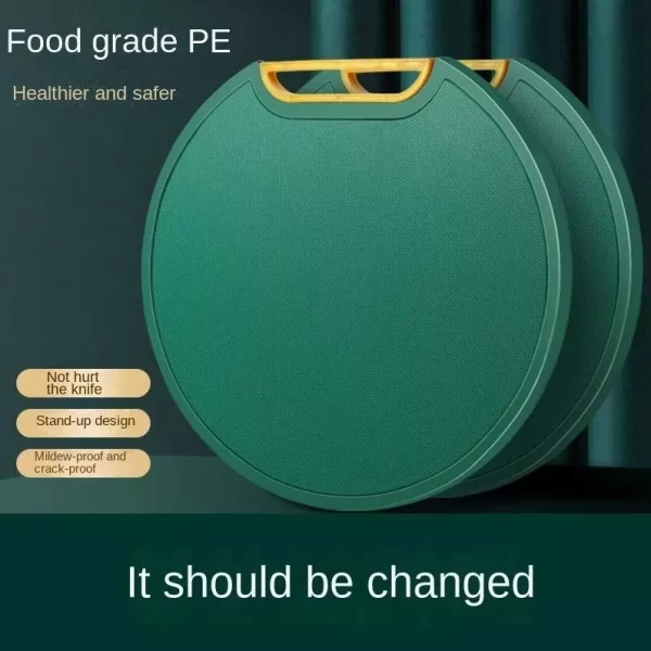 Tábua de Corte Verde Antibacteriana À Prova De Mofo Com Suporte Em Pé Para Cozinha - Image 6