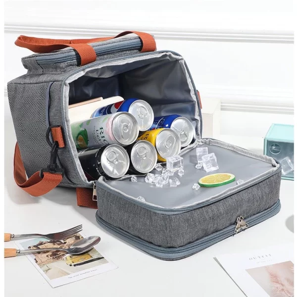 Bolsa Térmica Expansível de Grande Capacidade Para Piquenique Viagens ao Ar Livre na Praia - Image 4