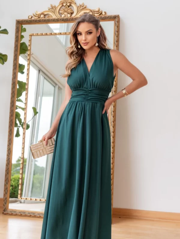 Vestido Longo Feminino /Leve e Confortável Várias Cores Blogueira Festa Eventos Casual - Image 2